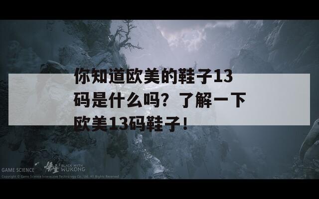 你知道欧美的鞋子13码是什么吗？了解一下欧美13码鞋子！