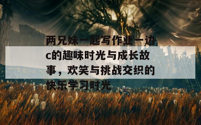 两兄妹一起写作业一边c的趣味时光与成长故事，欢笑与挑战交织的快乐学习时光