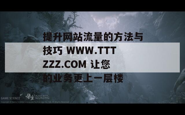 提升网站流量的方法与技巧 WWW.TTTZZZ.COM 让您的业务更上一层楼