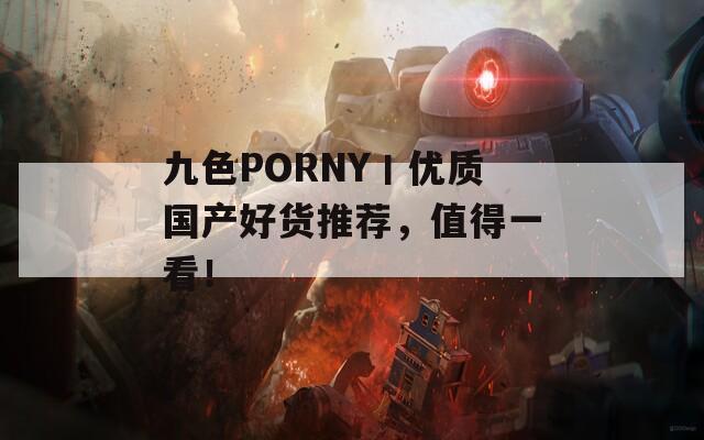 九色PORNY丨优质国产好货推荐，值得一看！