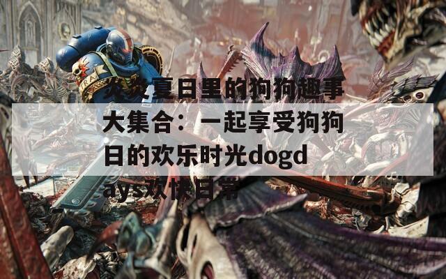 炎炎夏日里的狗狗趣事大集合：一起享受狗狗日的欢乐时光dogdays欢快日常