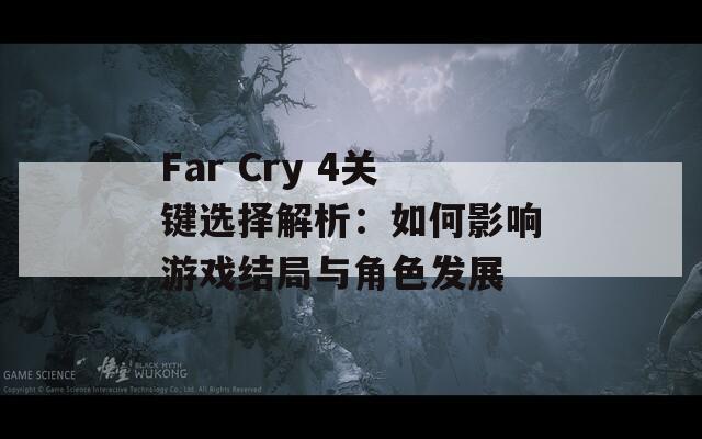 Far Cry 4关键选择解析：如何影响游戏结局与角色发展