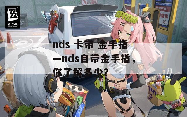 nds 卡带 金手指—nds自带金手指，你了解多少？