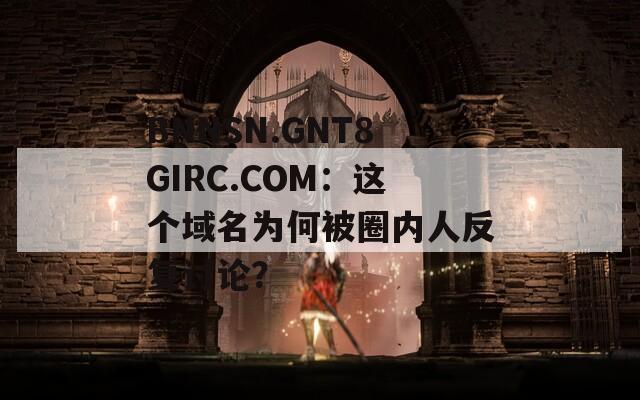 BNNSN.GNT8GIRC.COM：这个域名为何被圈内人反复讨论？