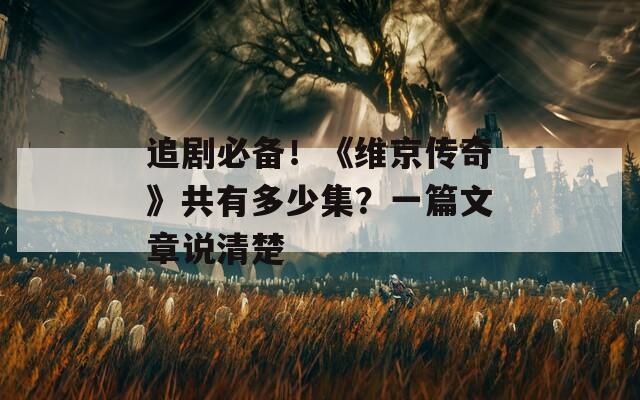 追剧必备！《维京传奇》共有多少集？一篇文章说清楚