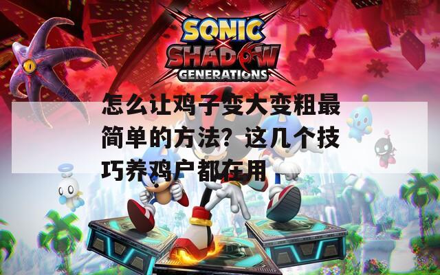 怎么让鸡子变大变粗最简单的方法？这几个技巧养鸡户都在用